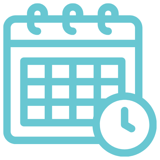 Calendar icon representing scheduling pressure washing services in Roslyn NY