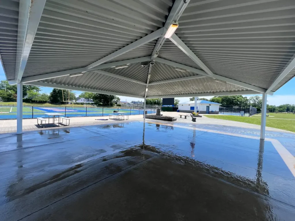 stadium pressure washing